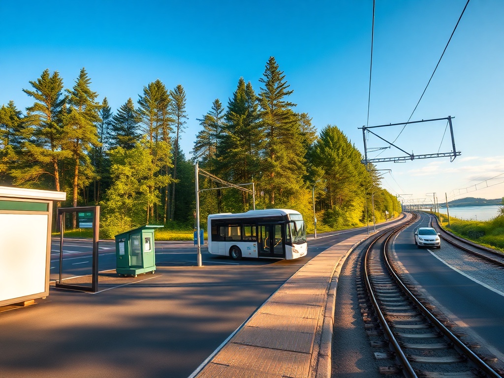 Widok na trwającą rozbudowę drogi DW527 w Olsztynie z ciężkim sprzętem budowlanym