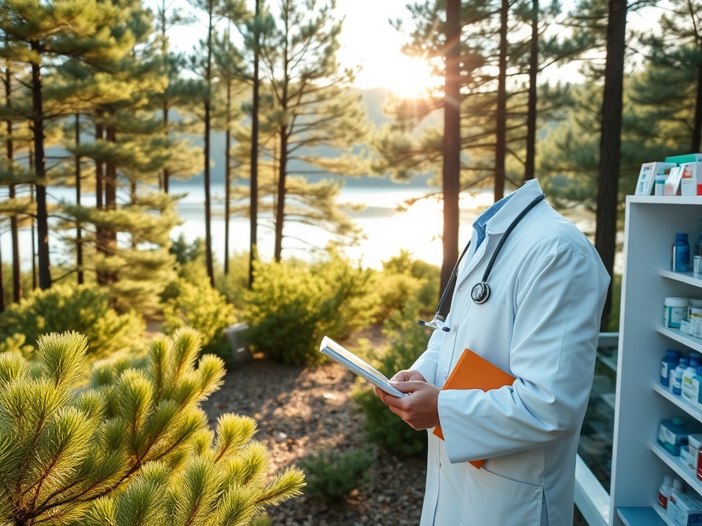 Mapa Olsztyna z zaznaczonymi przychodniami, symbolizująca kolejki do specjalistów
