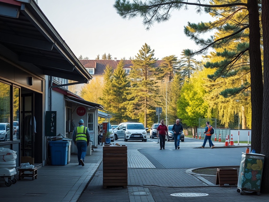 Młodzi ludzie przeglądający oferty pracy w Olsztynie